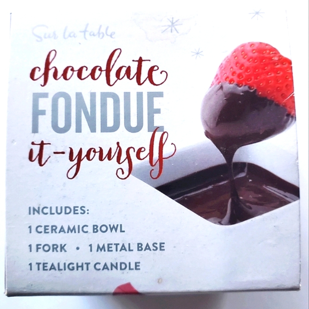 Sur La Table Chocolate Fondue Kit DYI New in Box